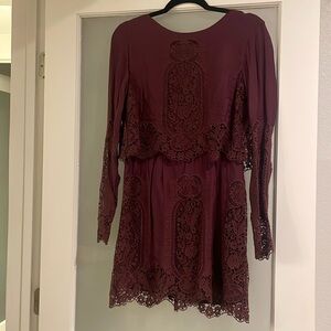 Wine color dress Sz S